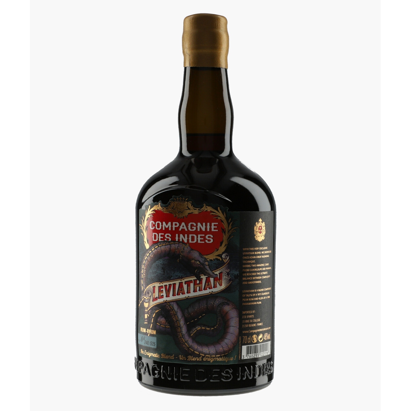 Rhum Leviathan Multi Distilleries blend 1973 Guadeloupe et 1996 Panama | LA COMPAGNIE DES INDES
