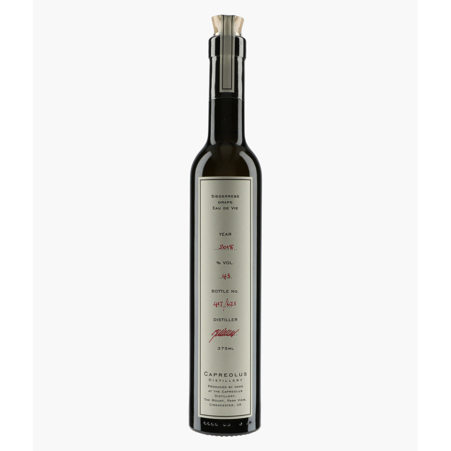 Eau de Vie de Siegerrebe 2018 | CAPREOLUS DISTILLERY