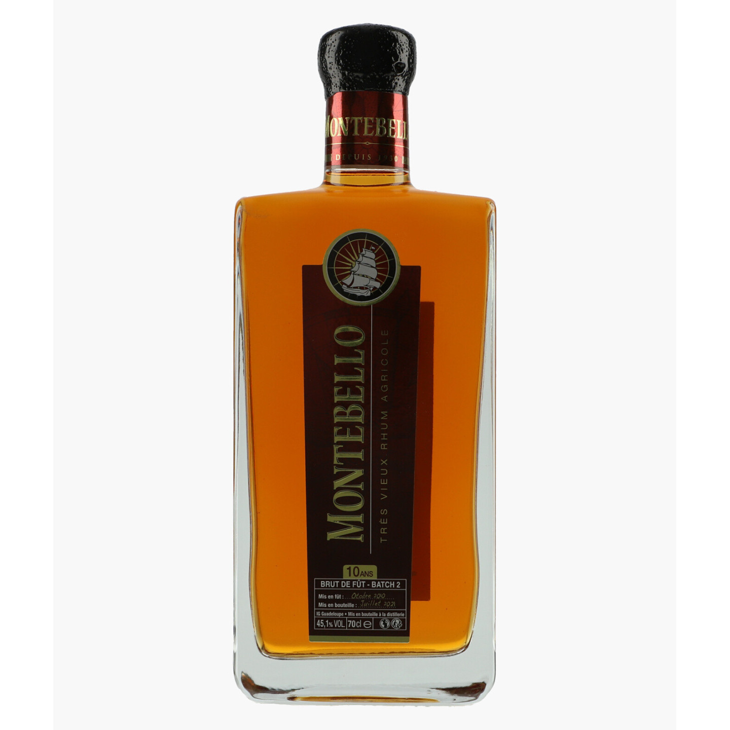 Rhum Vieux 10 ans Brut de fut | MONTEBELLO
