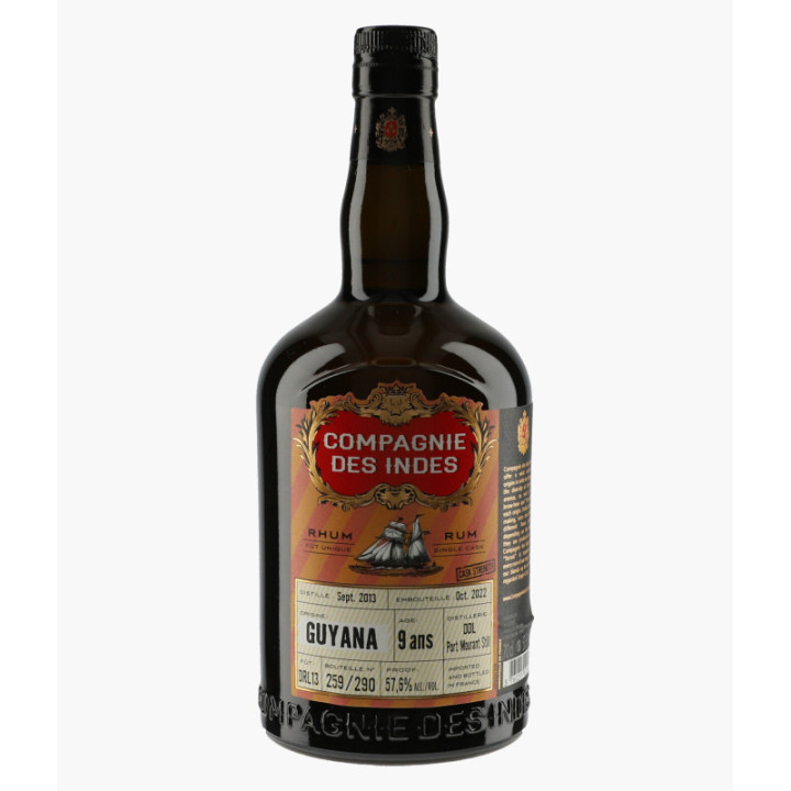 Rhum Guyana 9 ans DDL Port Mourant | LA COMPAGNIE DES INDES