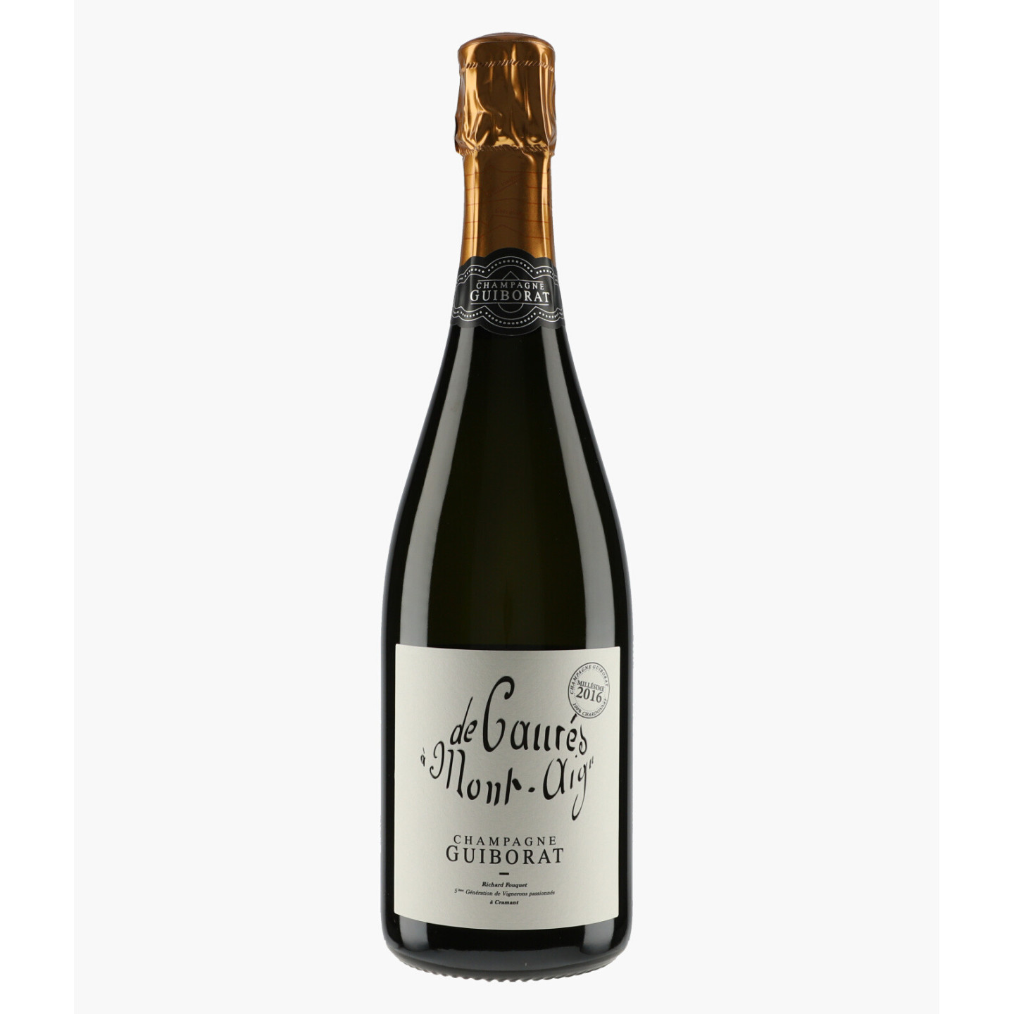 Champagne de Caurés à Mont Aigu Grand Cru Blanc de Blancs 2016 | GUIBORAT