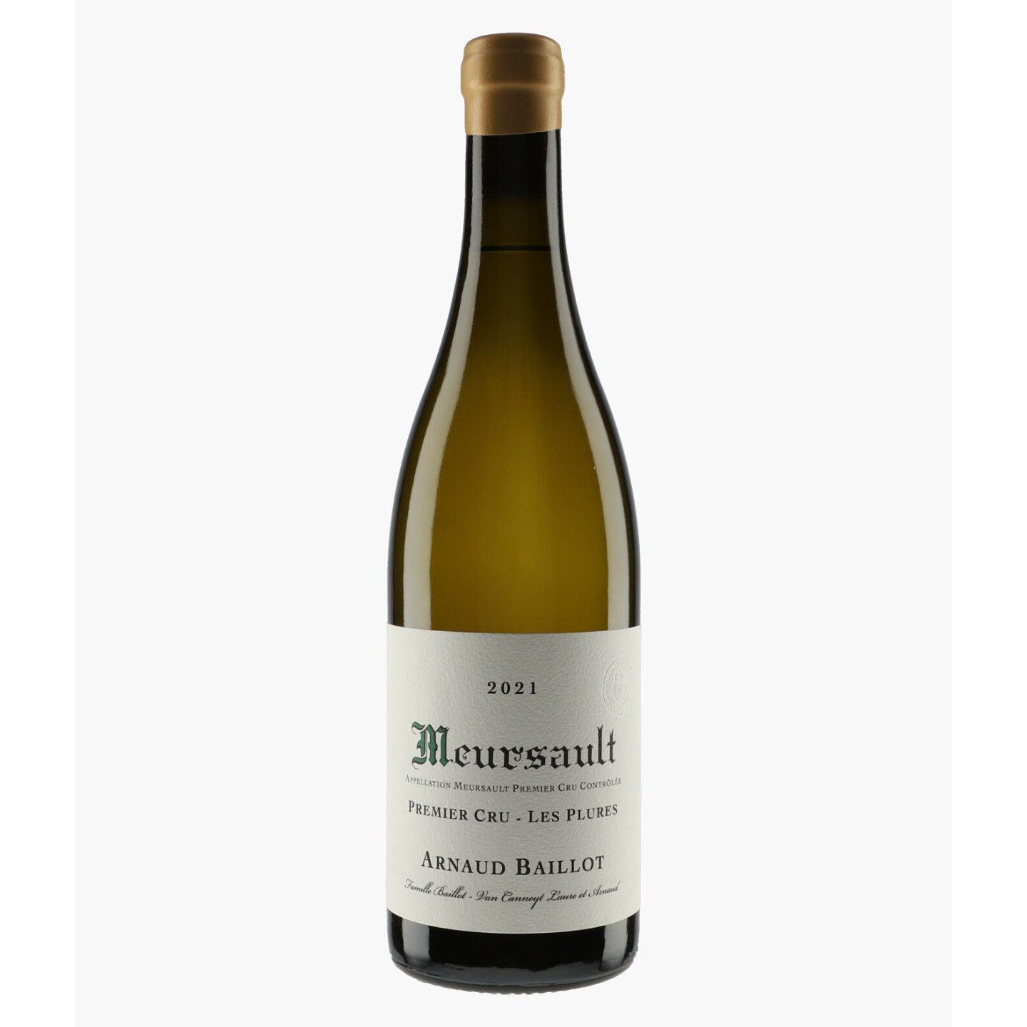 Meursault 1er Cru Les Plures 2021 | BAILLOT ARNAUD