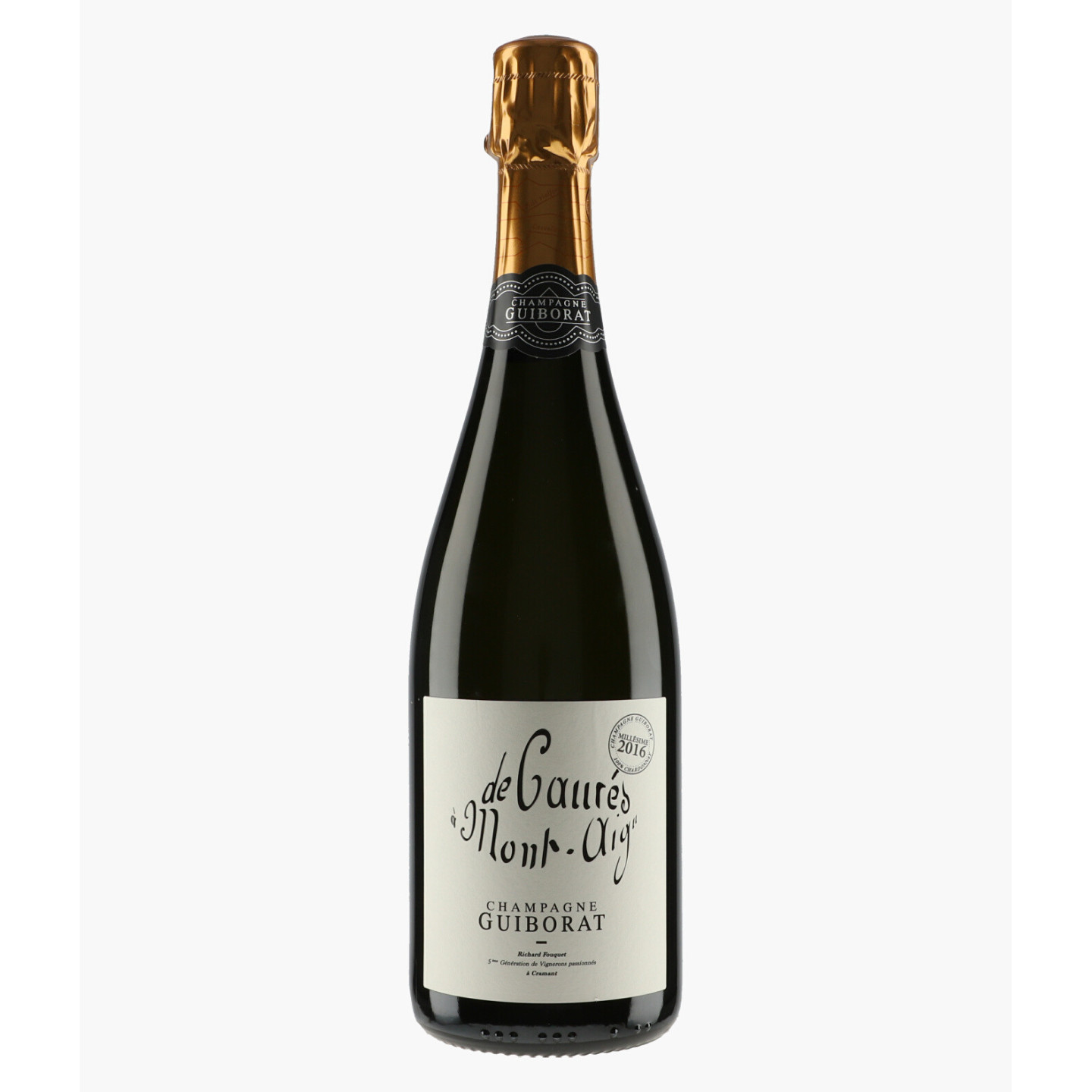 Champagne de Caurés à Mont Aigu Grand Cru Blanc de Blancs 2016 | GUIBORAT