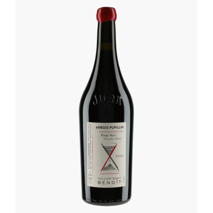 Arbois Pupillin Pinot Noir Courbes Raies 2022 | CELLIER SAINT BENOIT