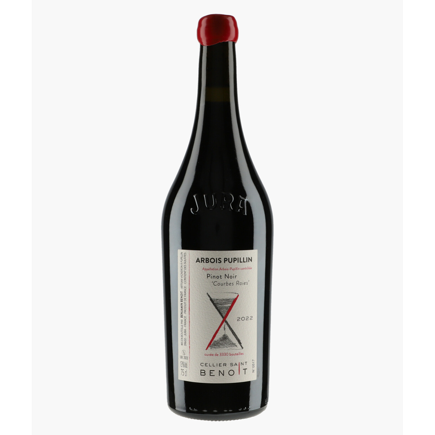 Arbois Pupillin Pinot Noir Courbes Raies 2022 | CELLIER SAINT BENOIT