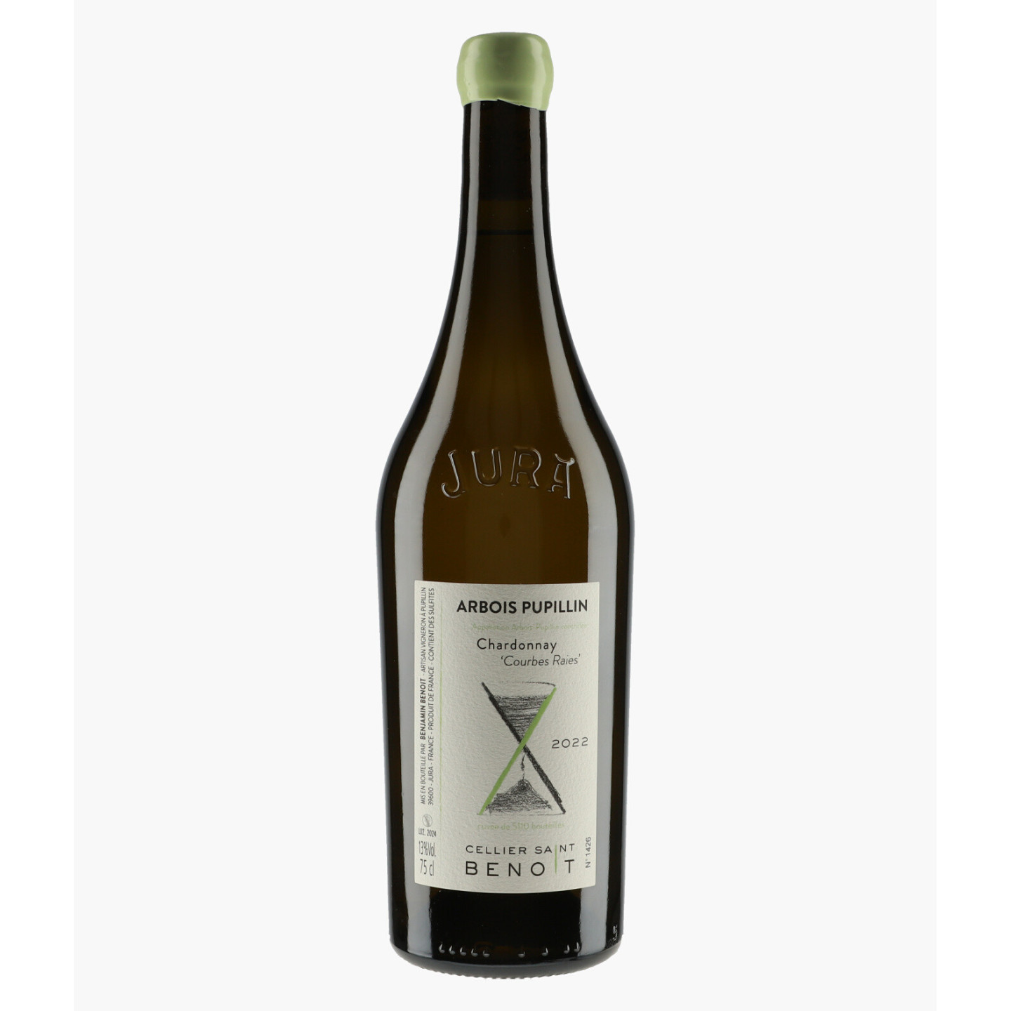Arbois Pupillin Chardonnay Courbes Raies 2022 | CELLIER SAINT BENOIT