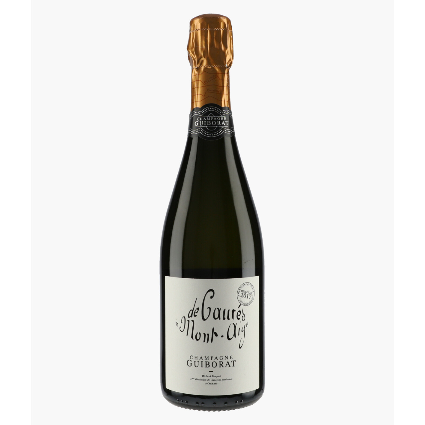 Champagne de Caurés à Mont Aigu Grand Cru Blanc de Blancs 2017 | GUIBORAT