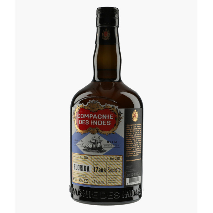 Rhum Florida French Whisky Finish Distillerie Secrète | LA COMPAGNIE DES INDES
