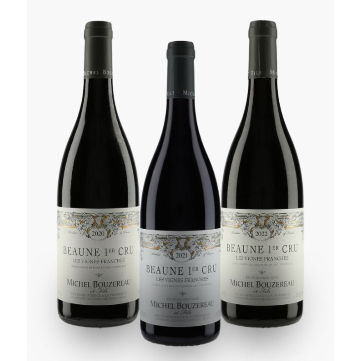 Verticale Beaune 1er Cru Les Vignes Franches 2020/2021/2022 Michel Bouzereau | BOUZEREAU