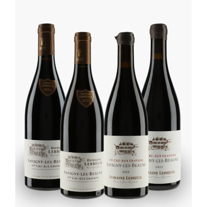 Verticale Savigny-Les-Beaune 1er Cru Aux Gravains 2020/2021/2022/2023 GRAVAINS Lebreuil Jean-Baptiste | LEBREUIL JEAN-BAPTISTE