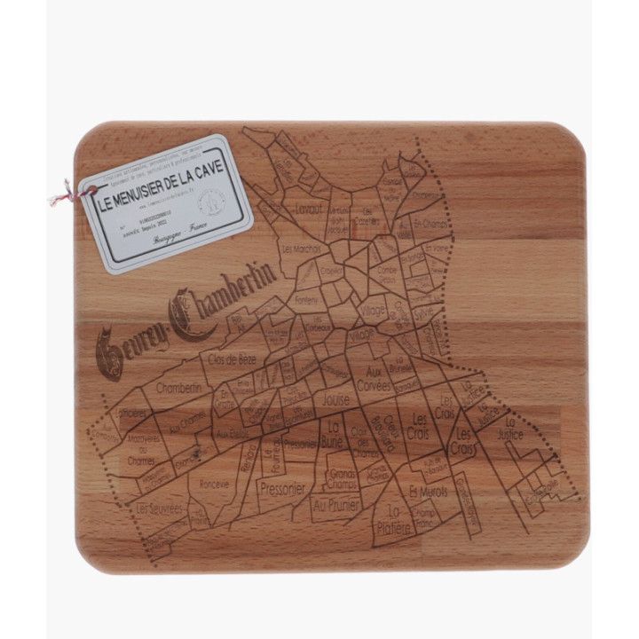 Planche apéritive Gevrey-Chambertin hêtre 280x250x18