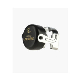Bouchon clamp noir logo CAVES CARRIERE doré Pulltex